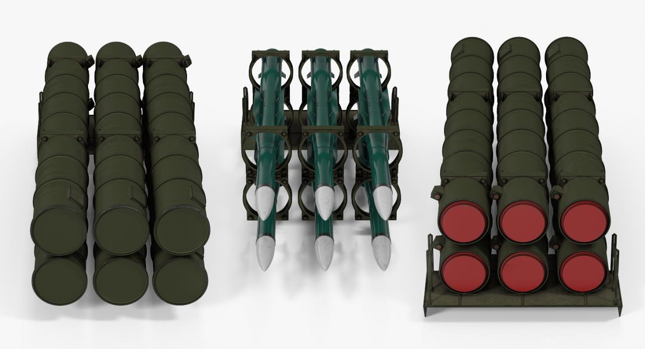 3D Air Defence System Rockets