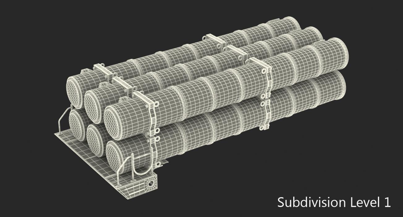 3D Air Defence System Rockets