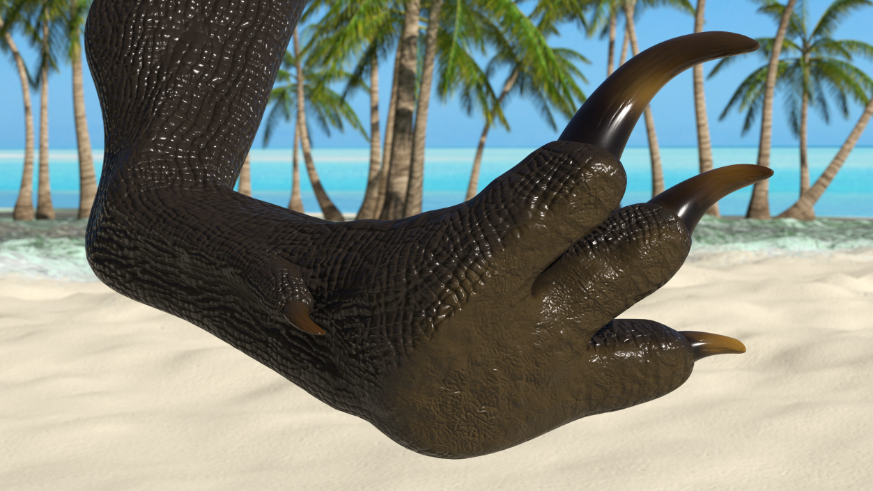 Indoraptor Leg 3D model