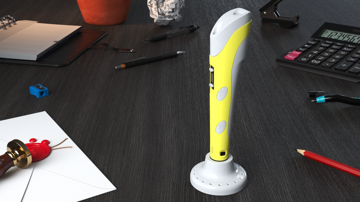 3D Printer Pen Yellow model