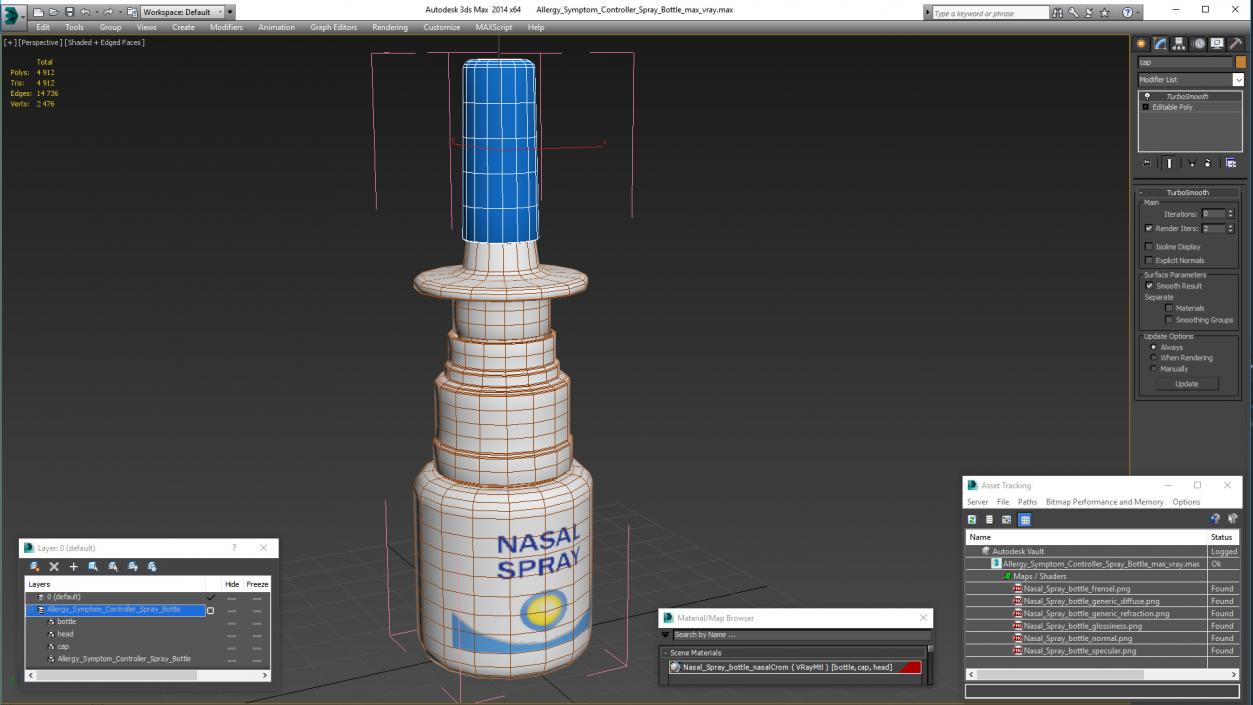 Allergy Symptom Controller Spray Bottle 3D model