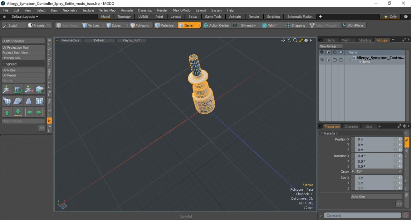 Allergy Symptom Controller Spray Bottle 3D model