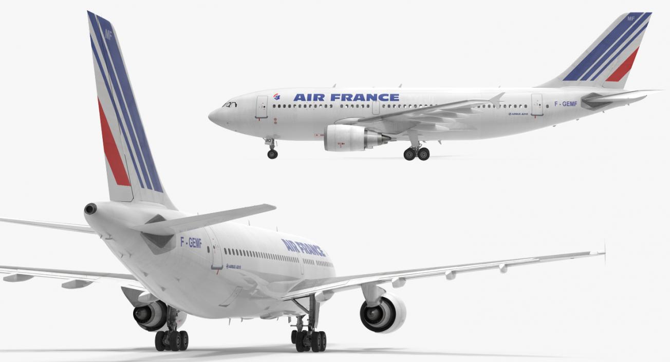 3D Airbus A310-300 Air France