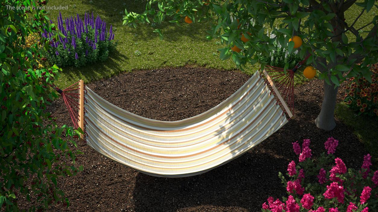 Quilted Fabric Hammock 3D