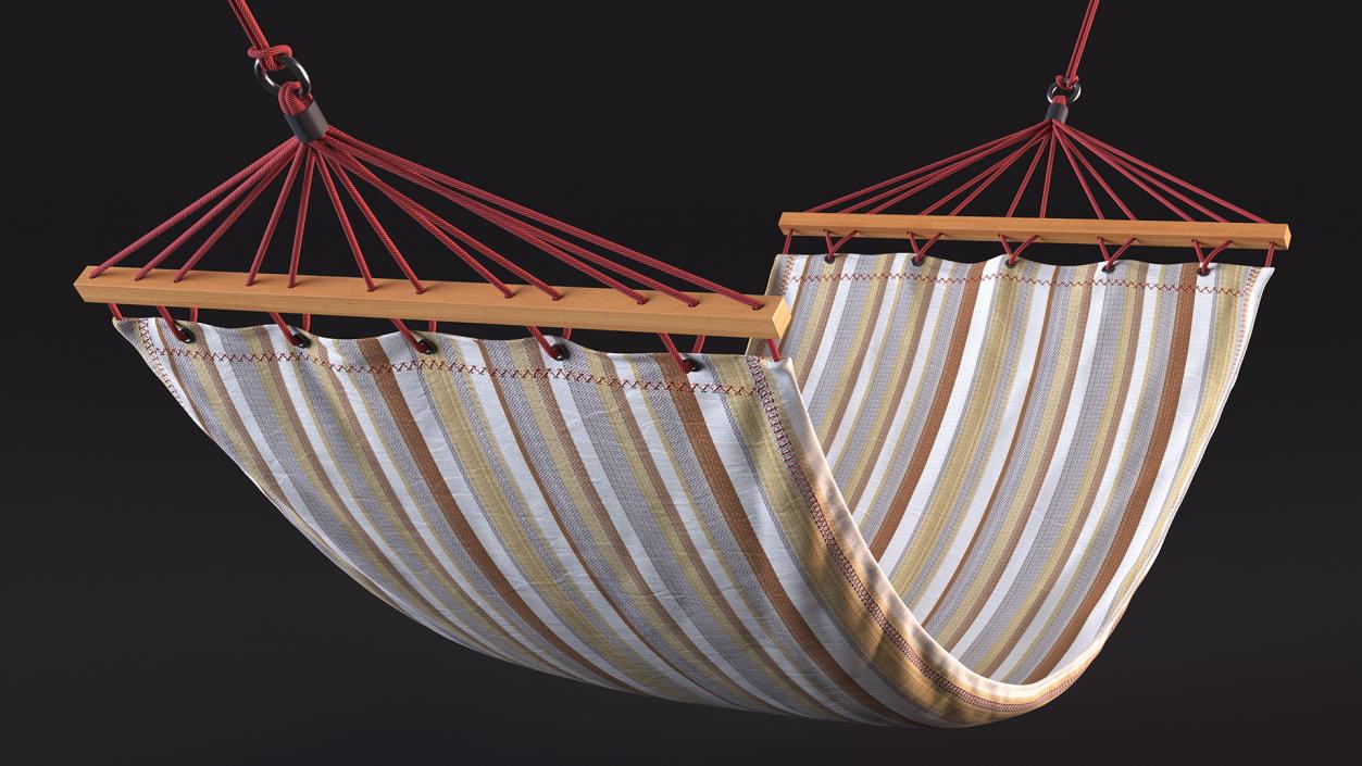 Quilted Fabric Hammock 3D