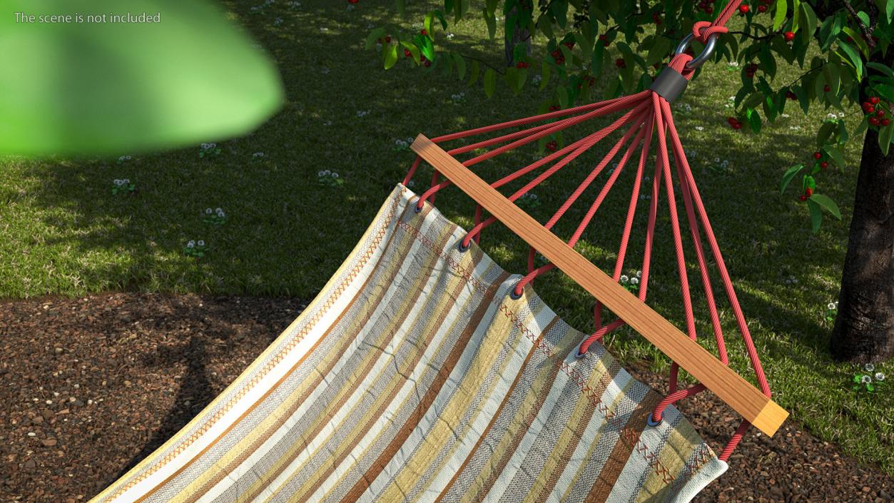 Quilted Fabric Hammock 3D