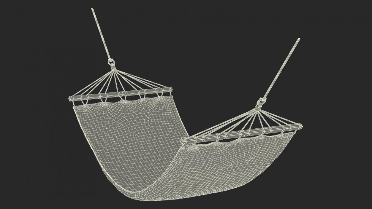 Quilted Fabric Hammock 3D