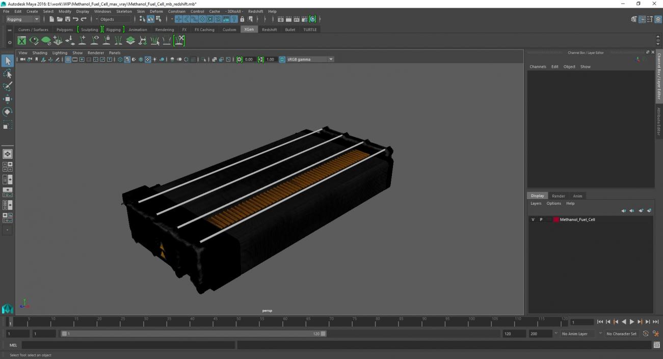 3D model Methanol Fuel Cell 2