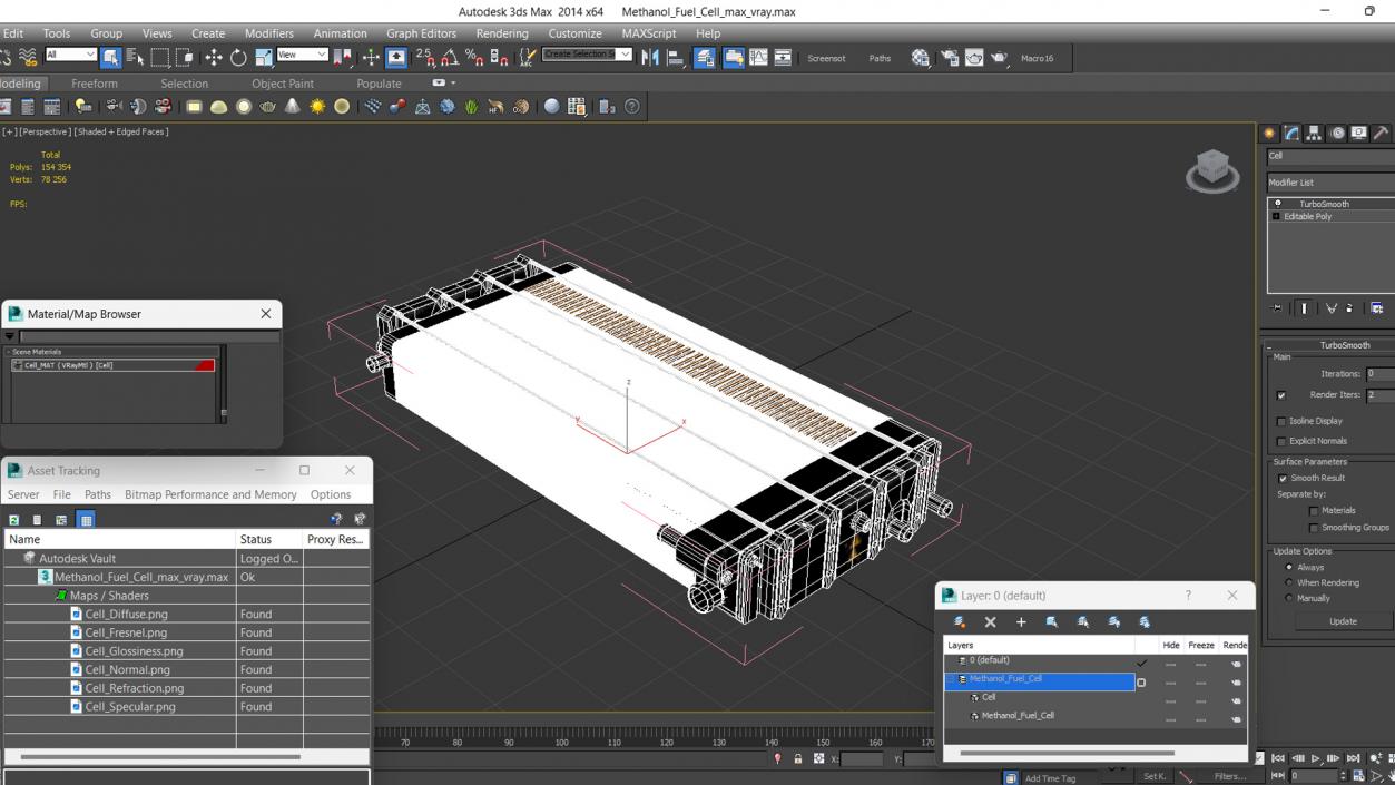 3D model Methanol Fuel Cell 2