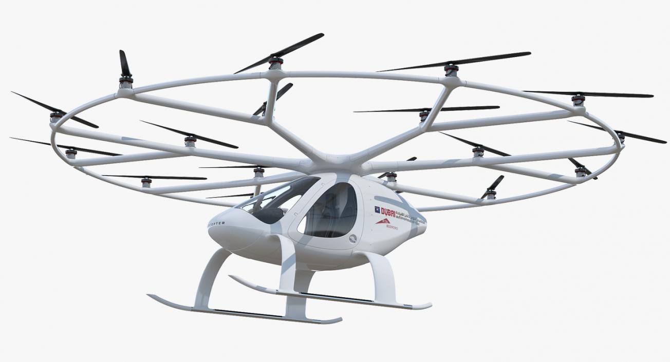 Autonomous Air Taxi in Dubai Volocopter 2X 3D