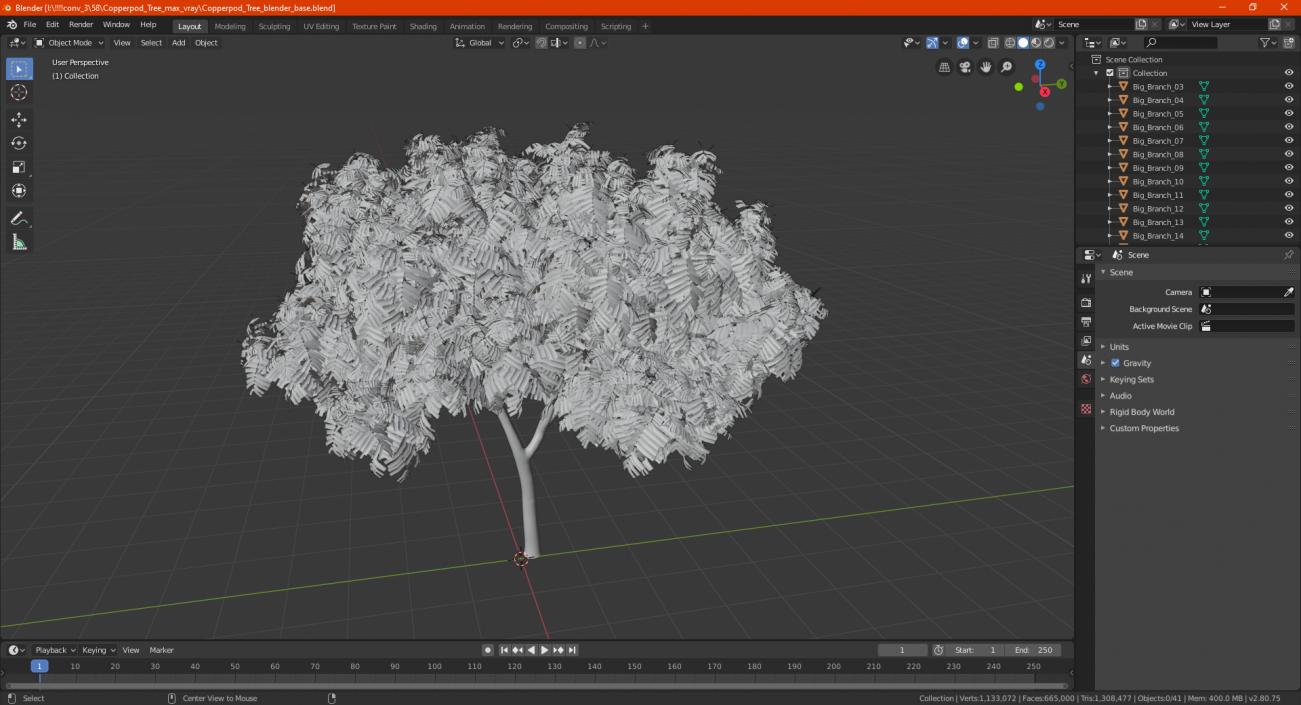 Copperpod Tree 3D model