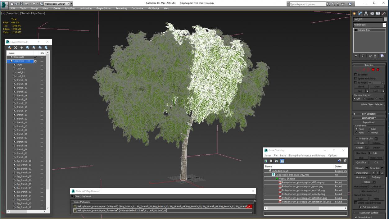 Copperpod Tree 3D model