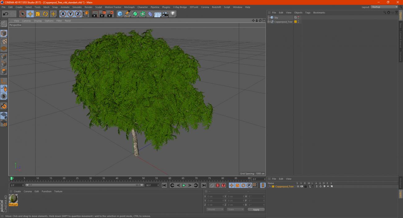 Copperpod Tree 3D model