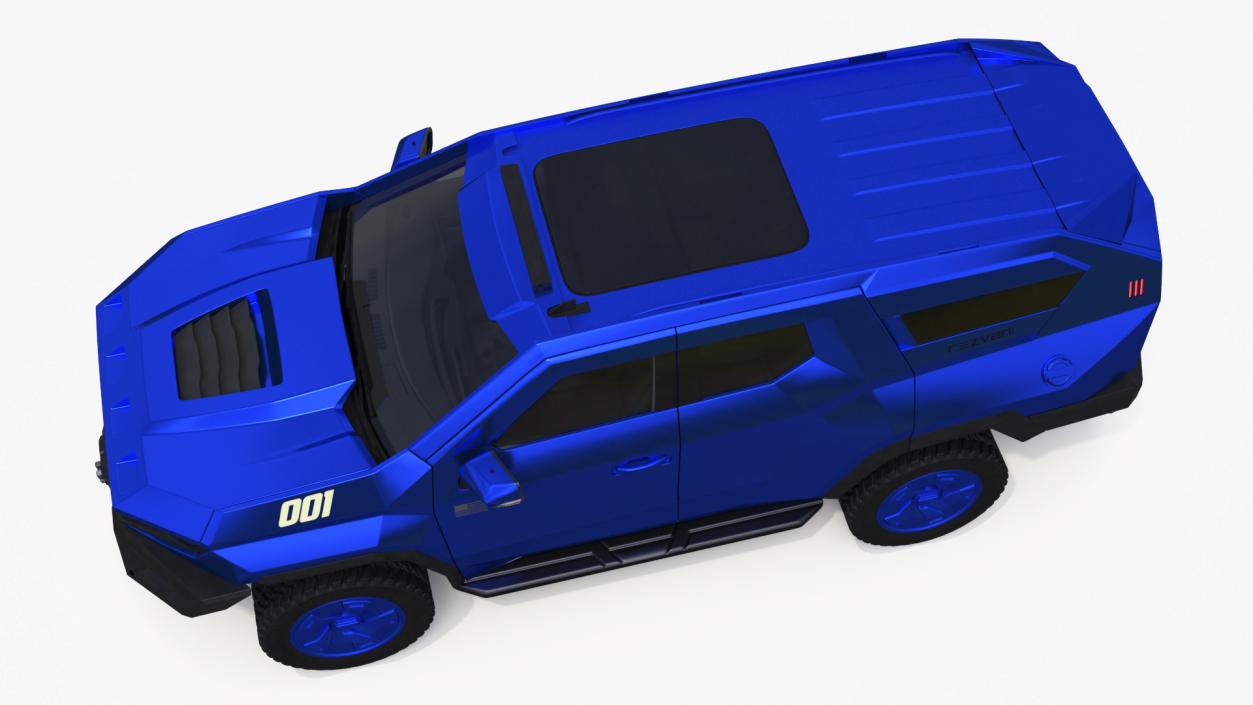 Rezvani 2024 Armored SUV Blue 3D model