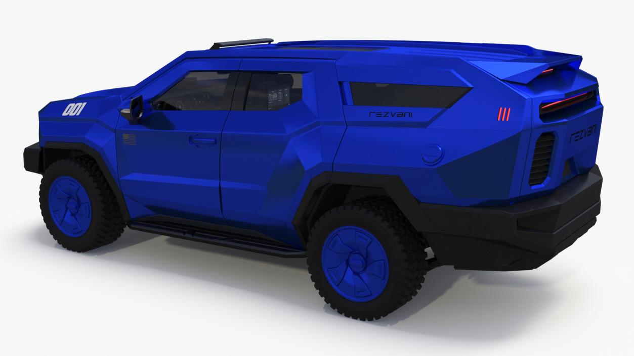 Rezvani 2024 Armored SUV Blue 3D model