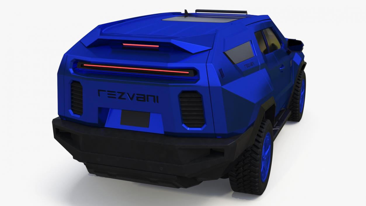 Rezvani 2024 Armored SUV Blue 3D model