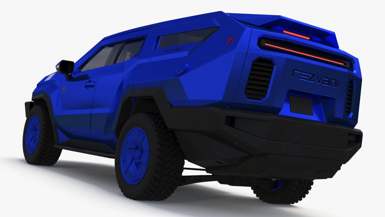 Rezvani 2024 Armored SUV Blue 3D model