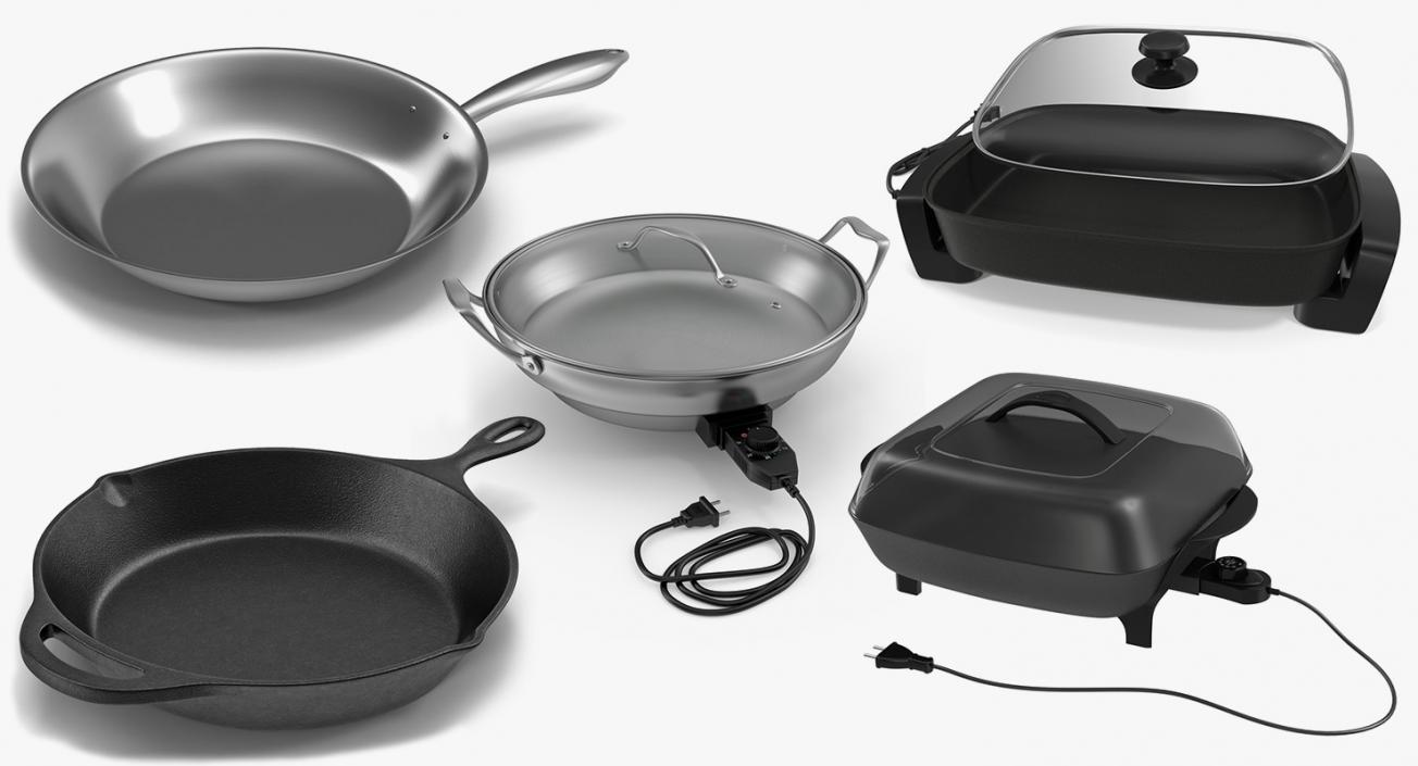 Skillets Collection 3D model