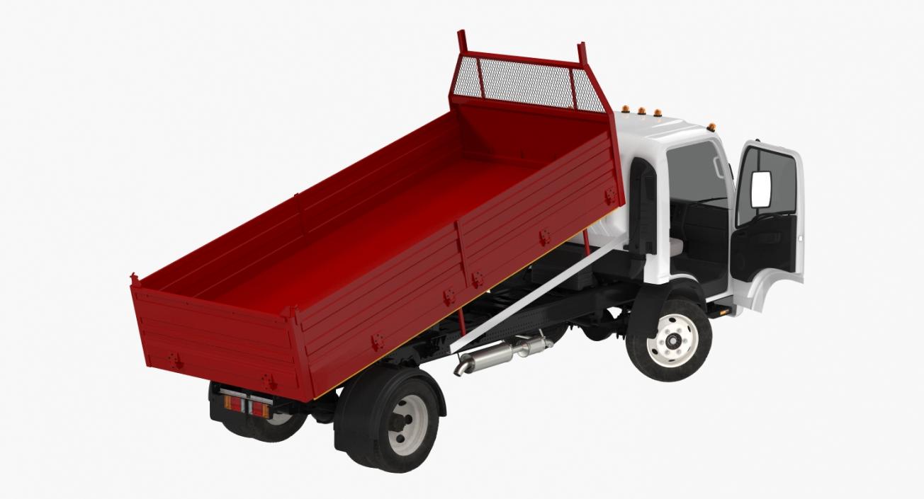 3D model Isuzu NPR Dropside 2018 Rigged