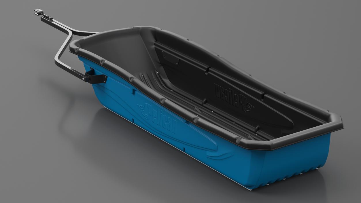 3D Cargo Sled Pelican Blue model