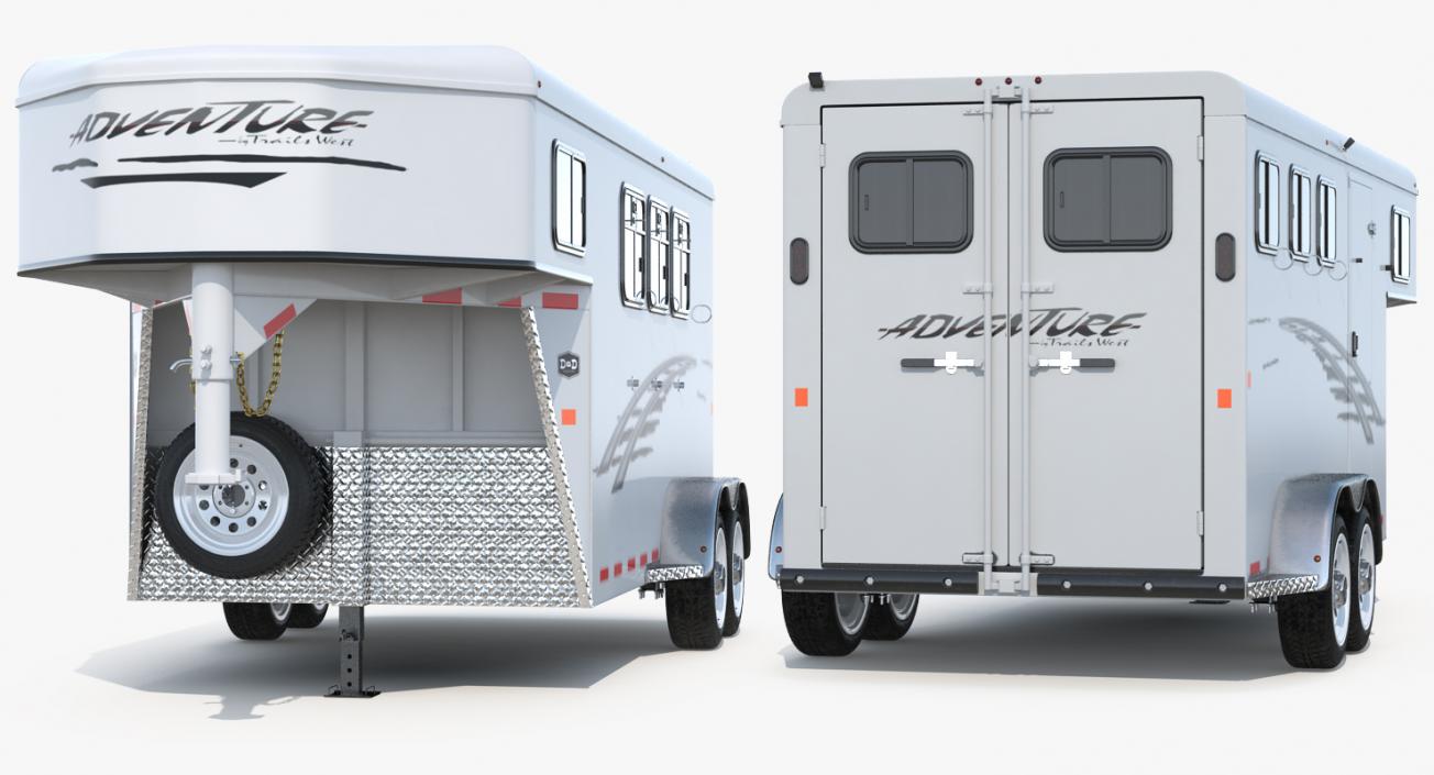 3D model Horse Trailer Rigged