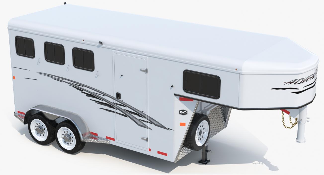 3D model Horse Trailer Rigged