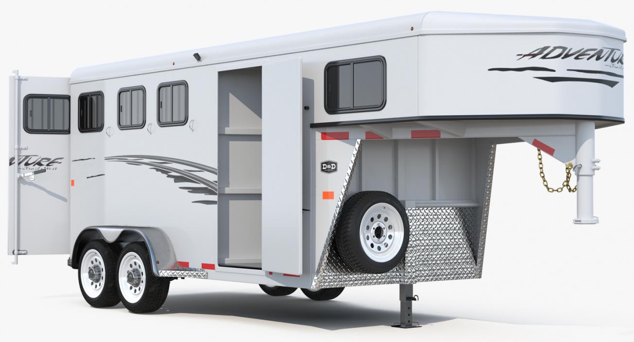 3D model Horse Trailer Rigged