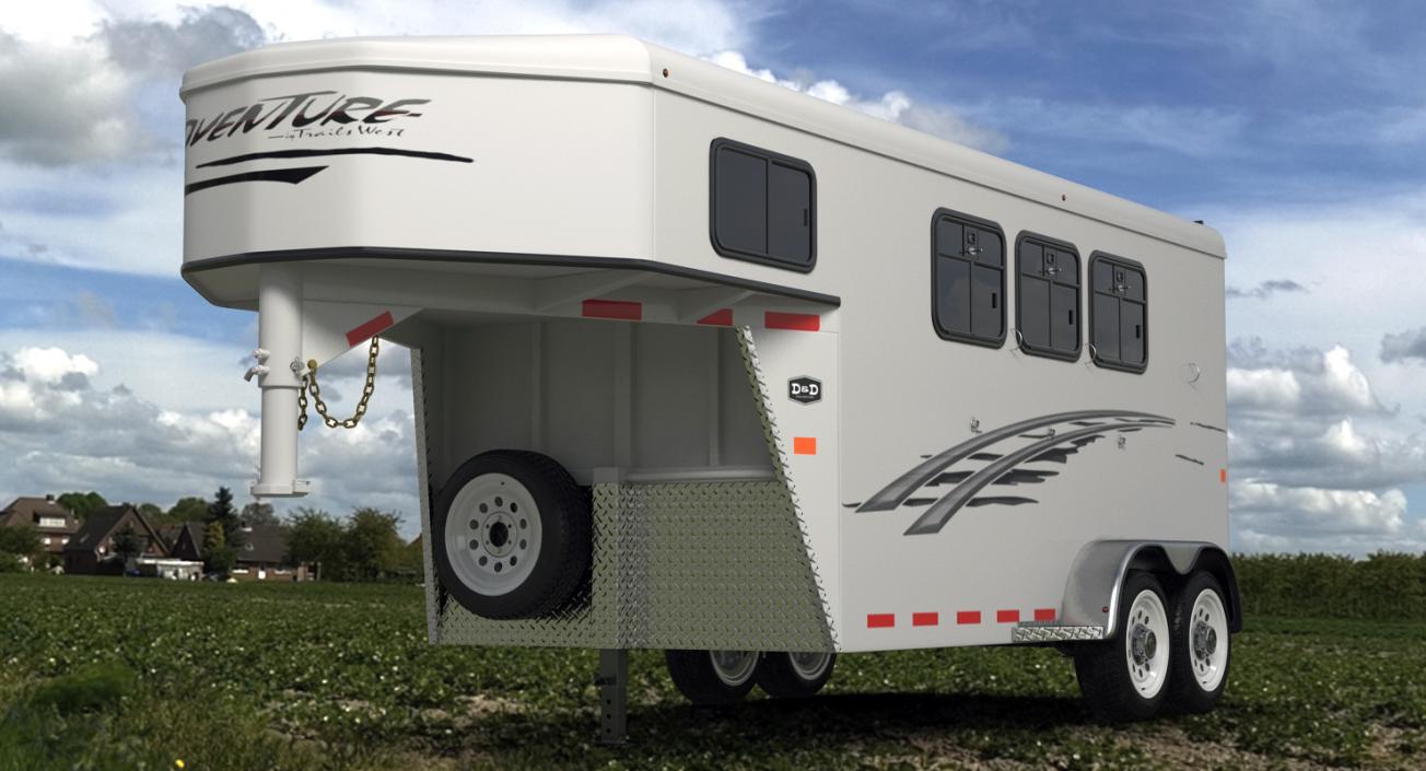 3D model Horse Trailer Rigged