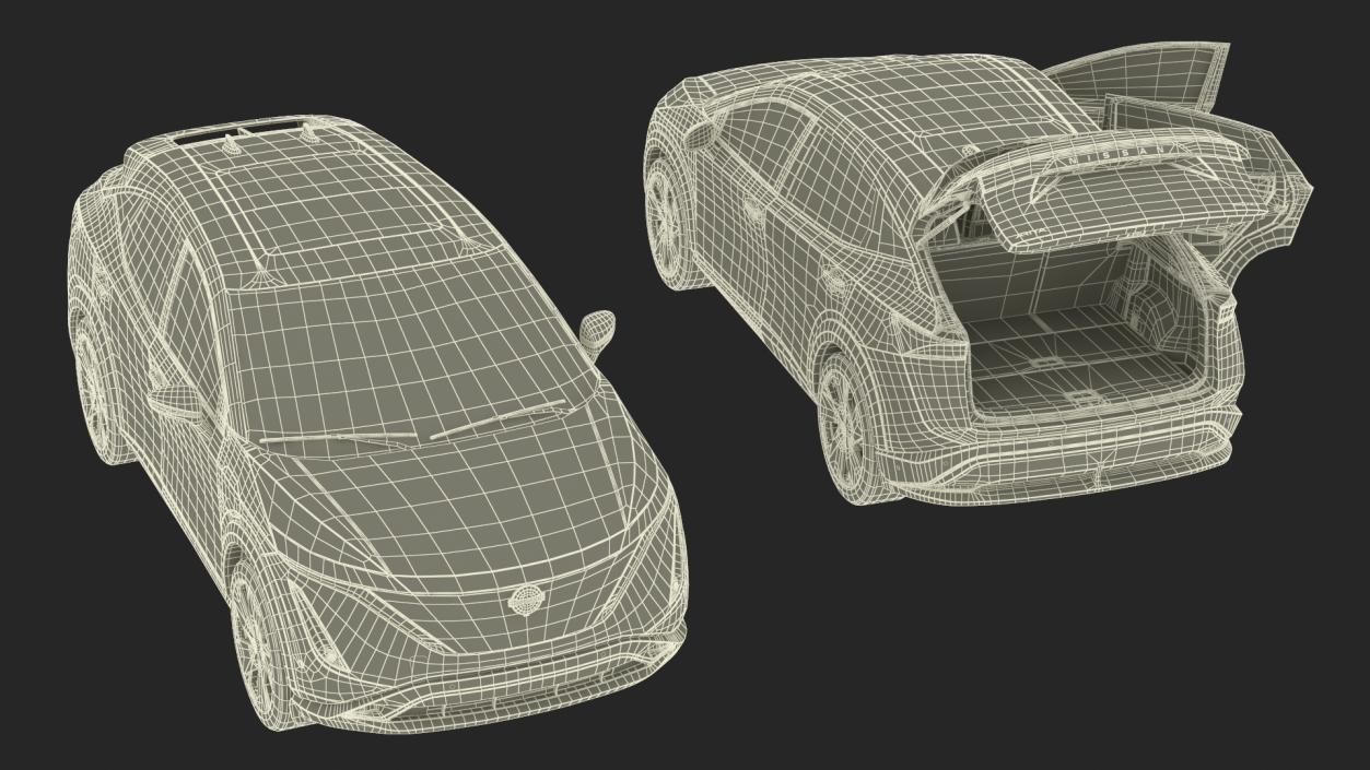 Nissan Ariya Lights On 2 3D model