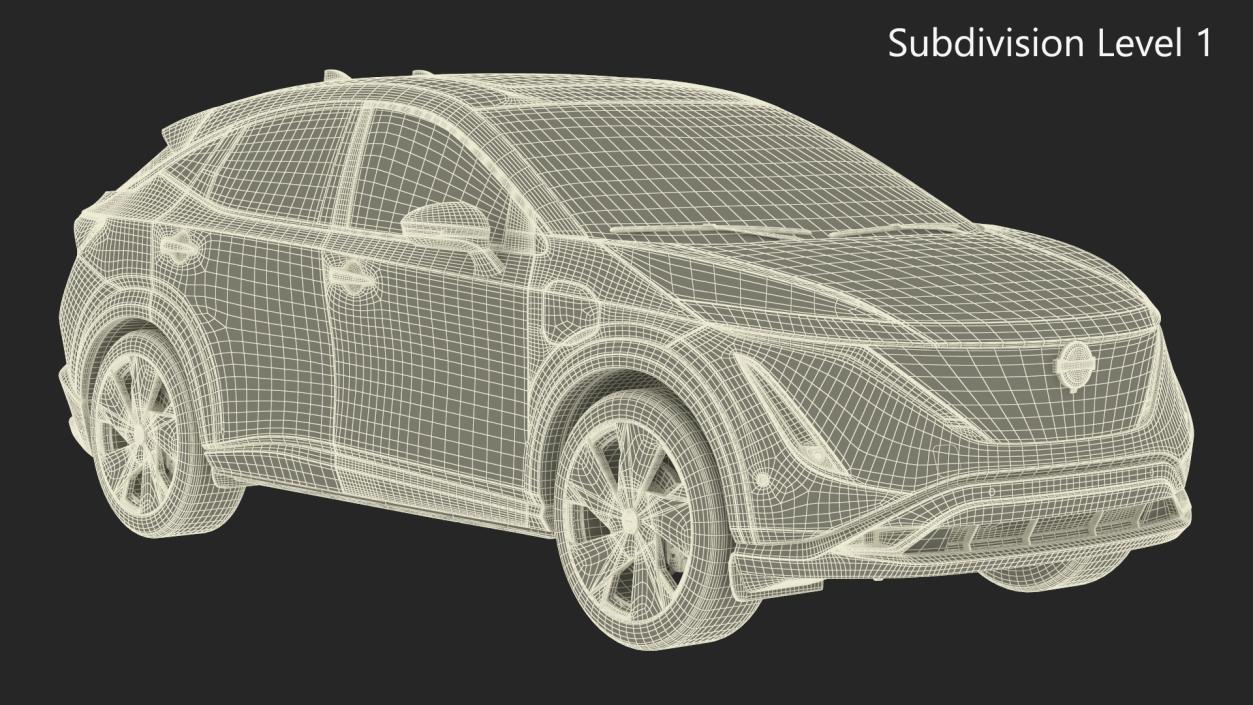 Nissan Ariya Lights On 2 3D model