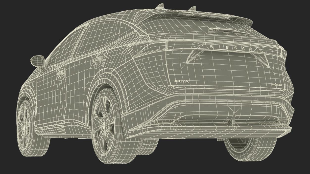 Nissan Ariya Lights On 2 3D model