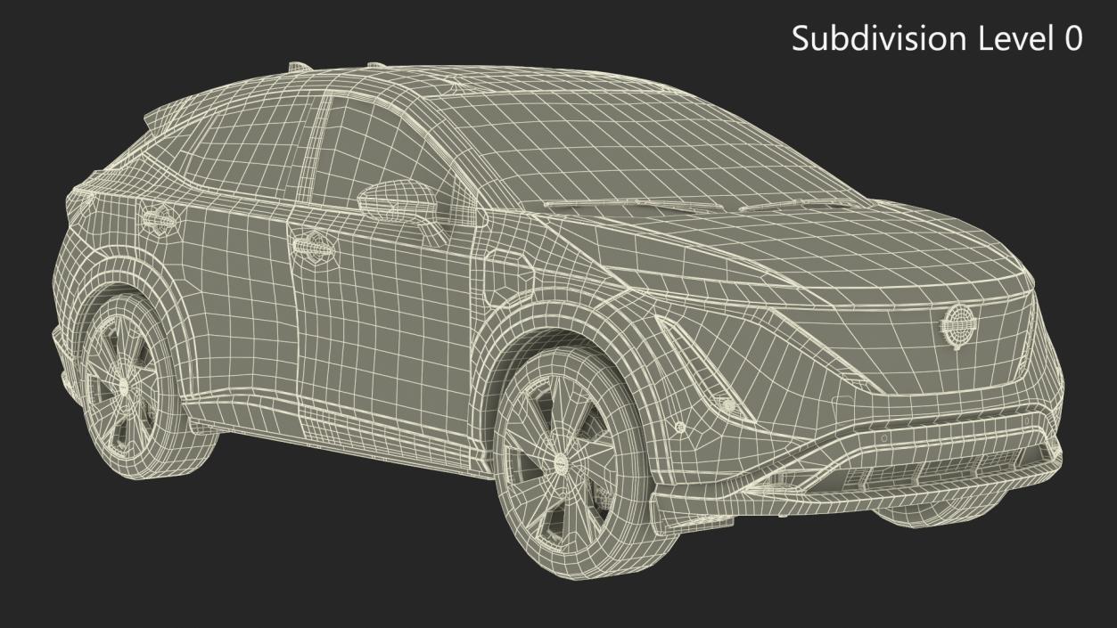 Nissan Ariya Lights On 2 3D model