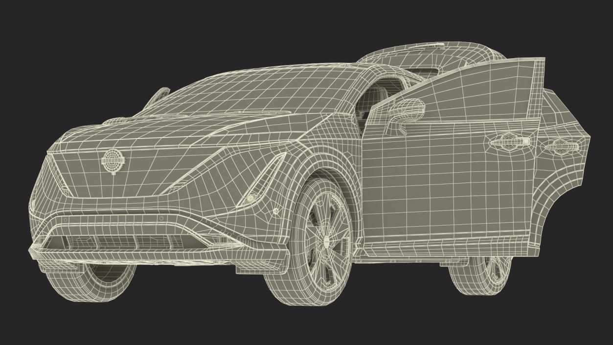 Nissan Ariya Lights On 2 3D model