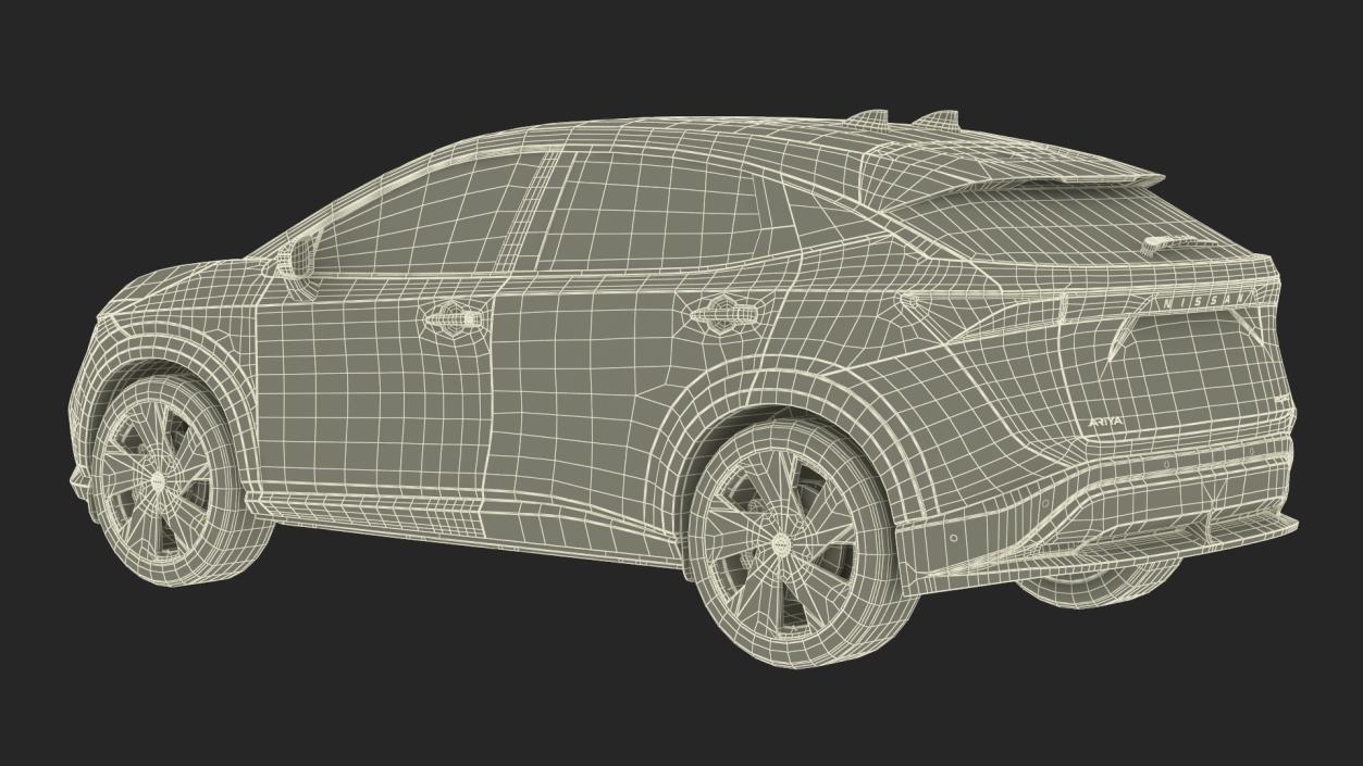 Nissan Ariya Lights On 2 3D model