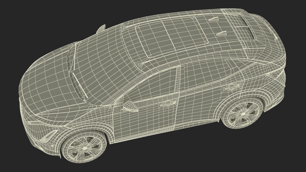 Nissan Ariya Lights On 2 3D model