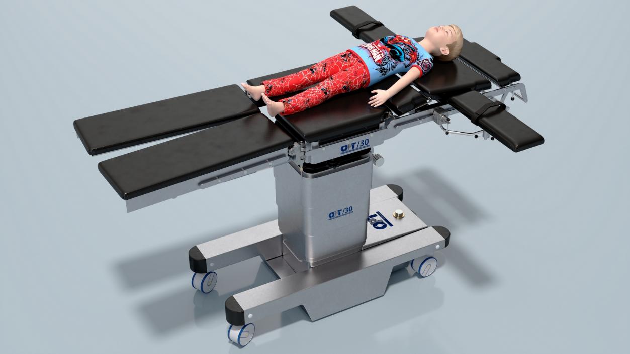 3D Child on Surgical Table model