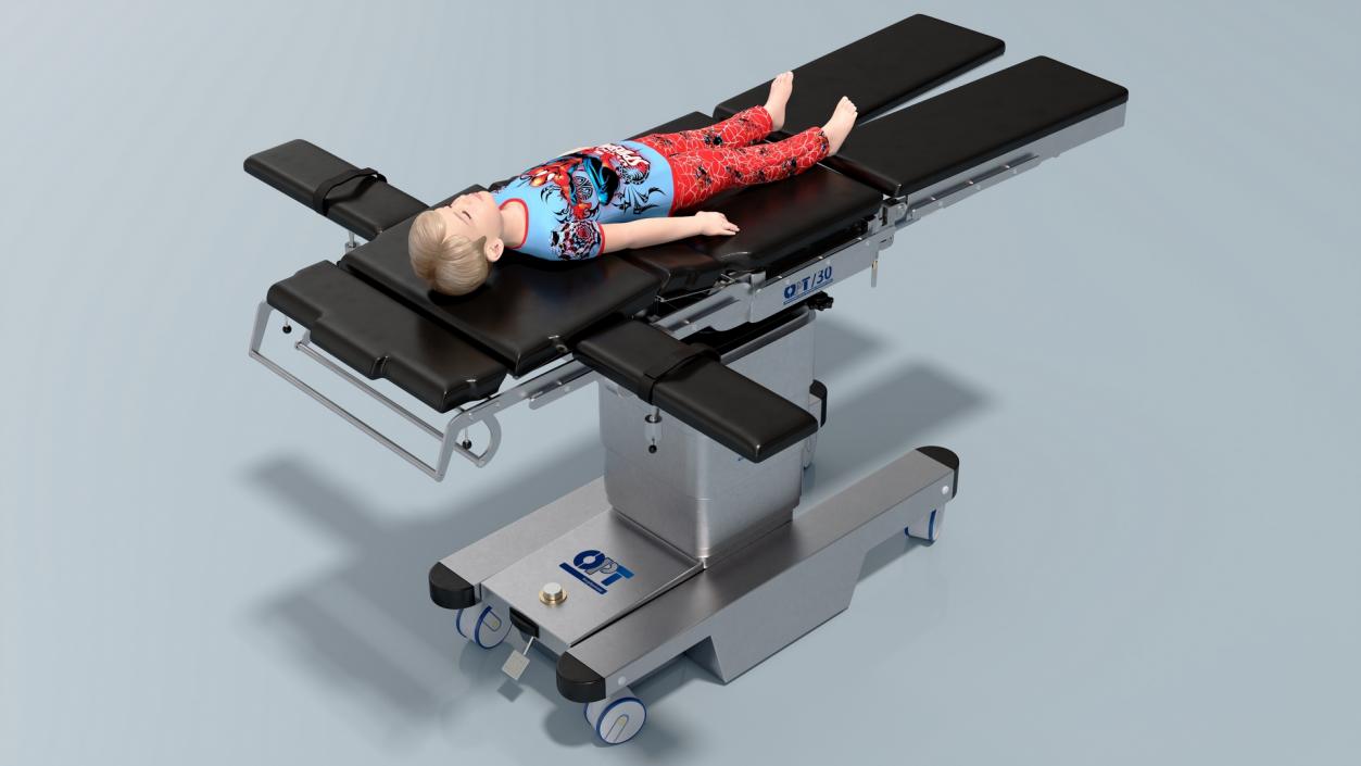 3D Child on Surgical Table model