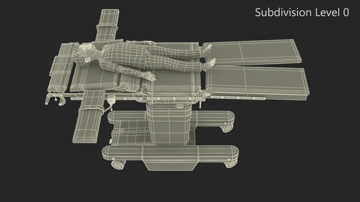 3D Child on Surgical Table model