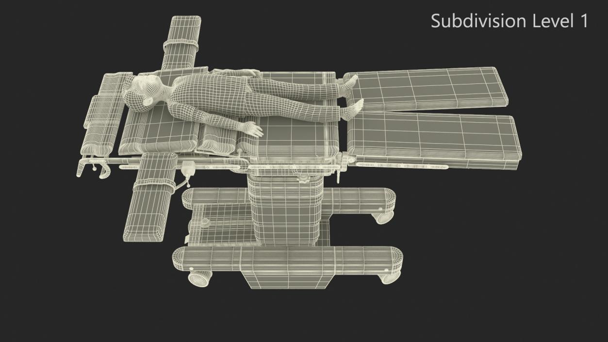 3D Child on Surgical Table model