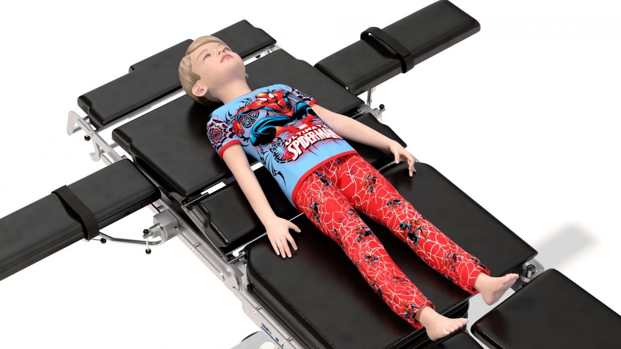 3D Child on Surgical Table model