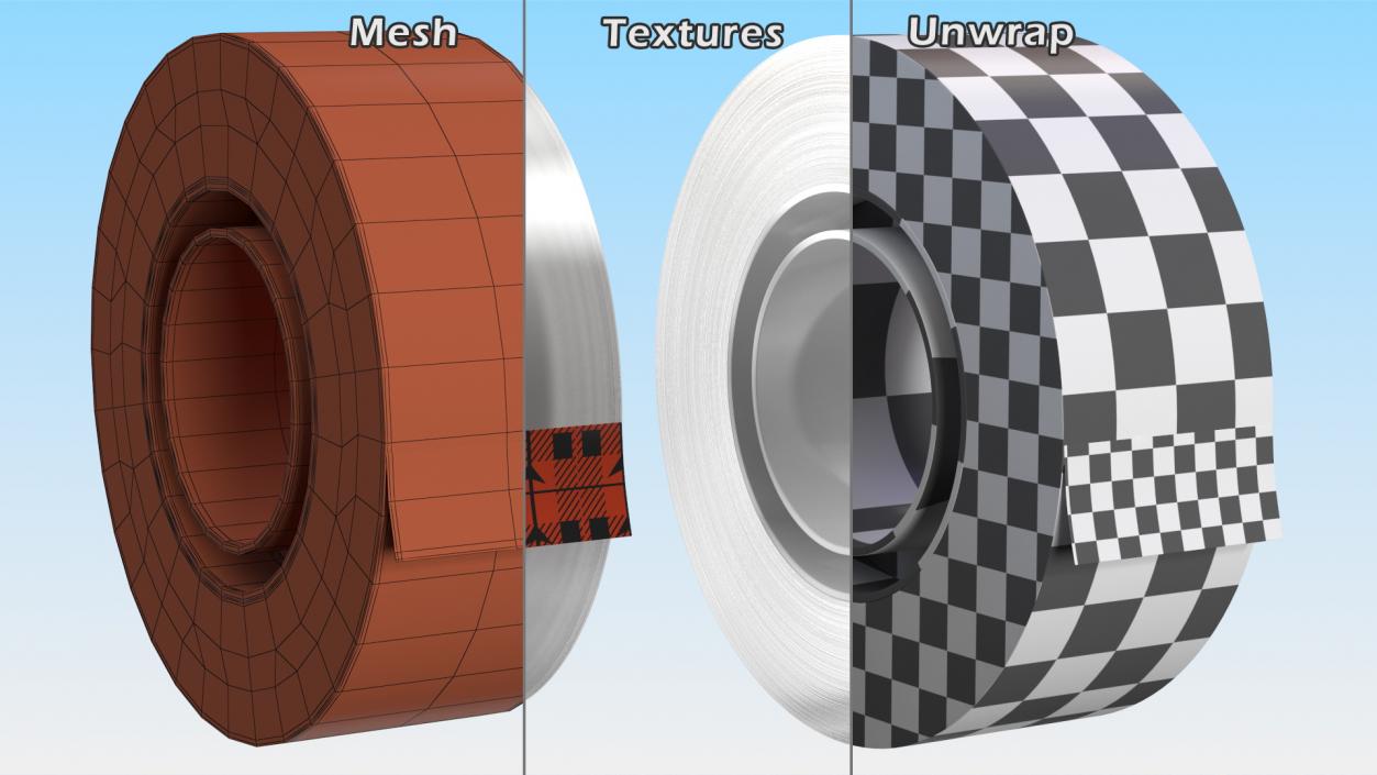 3D Office Duct Tape Transparent model