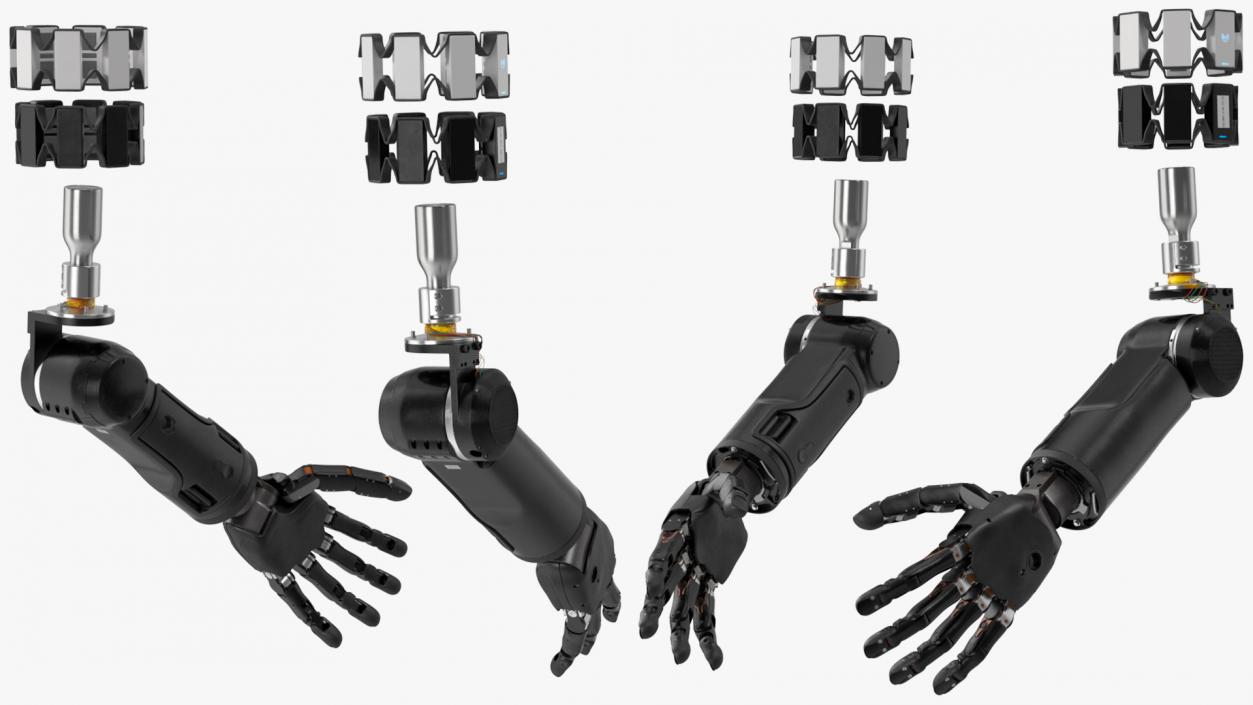 3D model Brain Controlled Prosthetic Limbs Rigged