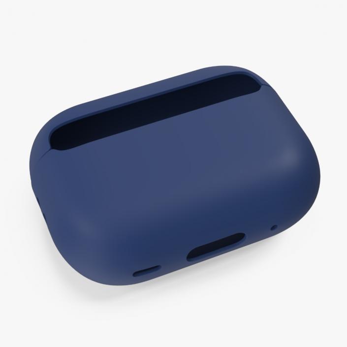 Silicone Case Apple AirPods Pro 2 USB-C Blue 3D model