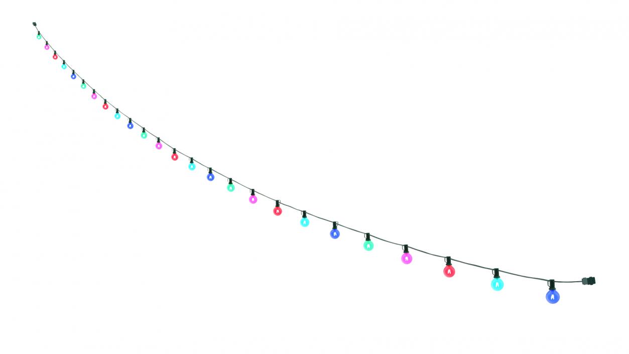 Colorful String Lights 3D