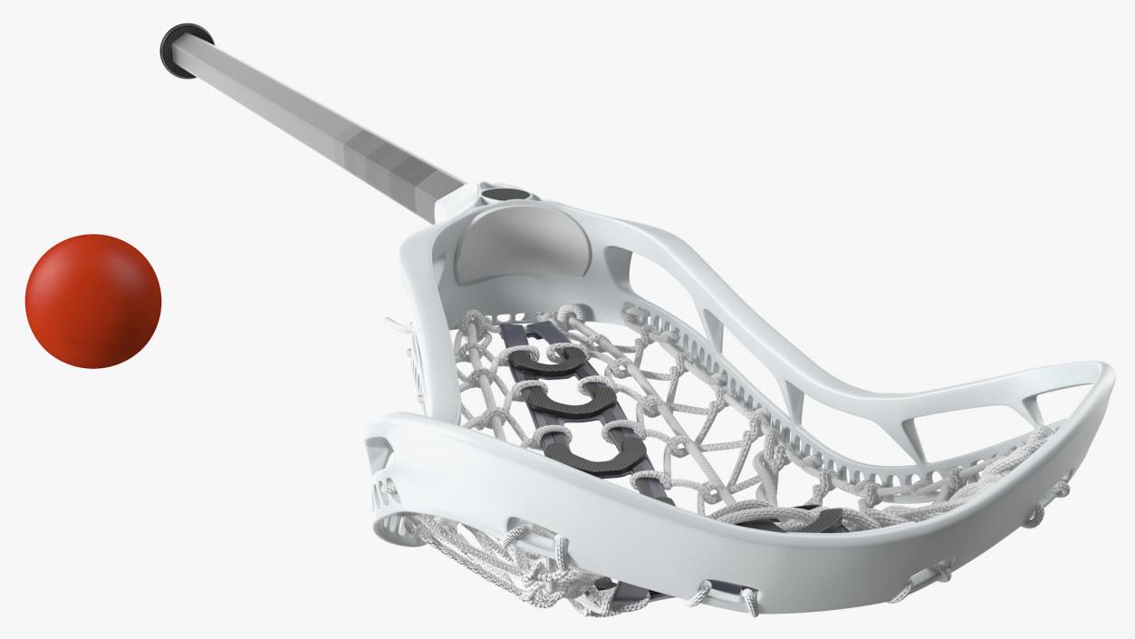 Lacrosse Stick with Ball 3D model