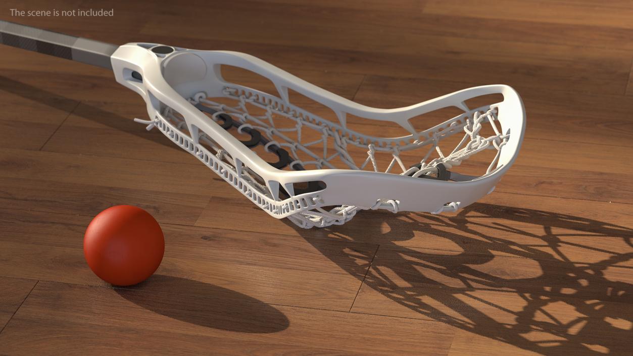 Lacrosse Stick with Ball 3D model