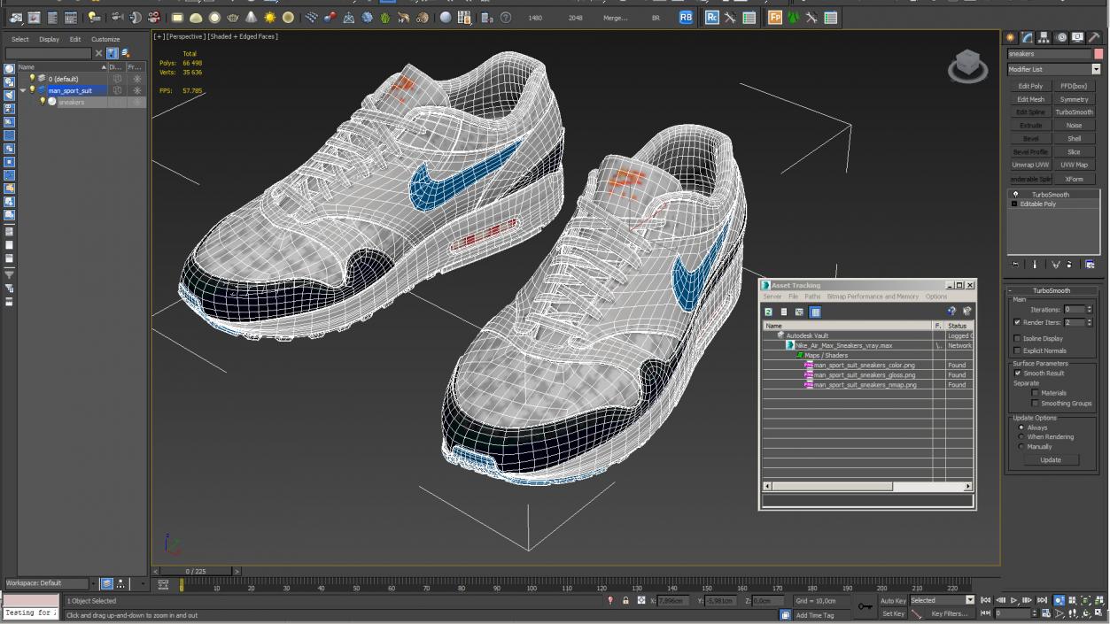 3D Nike Air Max Sneakers