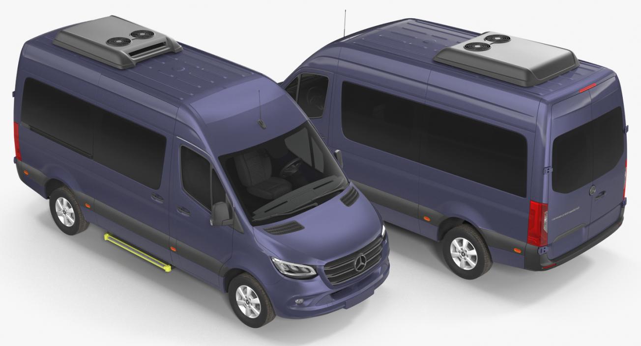 3D model Mercedes Sprinter Tourer Simple Interior