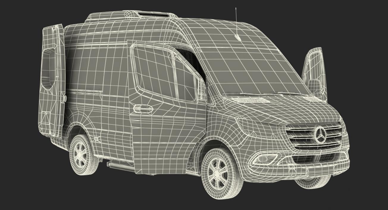 3D model Mercedes Sprinter Tourer Simple Interior