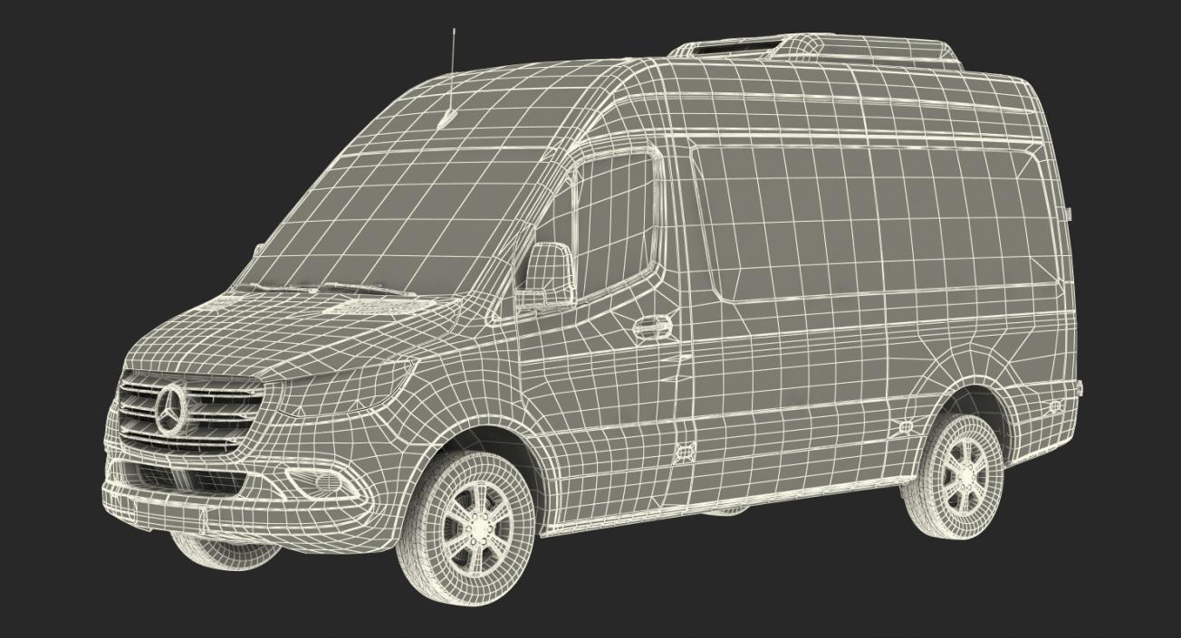 3D model Mercedes Sprinter Tourer Simple Interior